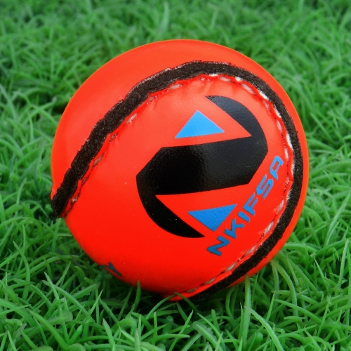 Red shinty ball